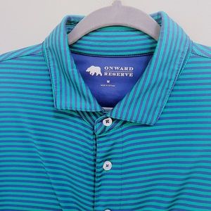 Onward Reserve Striped Polo, Size Medium